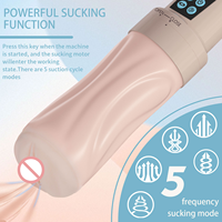 Masturbateur électrique pour homme, vibrant et aspirant, 10 fréquences, 5 modes, tête détachable, charge USB, affichage numérique, jouet sexuel