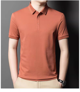 Nouvelle chemise homme 2025, formelle, unie, de haute qualité, en twill brodé, élastique, respirante, 100% coton, séchage rapide, ODM, manches courtes - Product Image 3