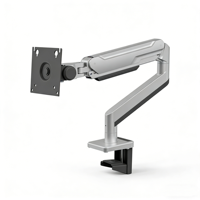 Bras de moniteur en alliage d'aluminium OEM/ODM d'usine avec ressort de torsion, support d'écran d'ordinateur de haute qualité 17"-38", charge maximale 12kg, Ningbo