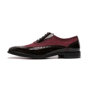 Luxury Mens Brogue Oxford <b>Shoes</b> Genuine Leather Dress <b>Shoes</b> Lace-Up Black Brown Wedding Party Men Business Formal <b>Shoes</b> - Product Image 4