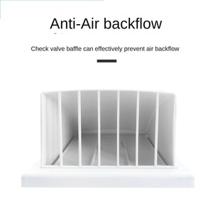 Diffuseur carré QIEXEIN en ABS – <span class=keywords><strong>Composant</strong></span> de ventilation durable à montage au plafond pour salles de bain et maisons, pour systèmes de climatisation - Product Image 6