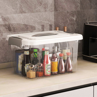 Haogle Vente en gros Plusieurs tailles Boîte de rangement transparente pour organisateur Boîtes de rangement et bacs en plastique Boîte en plastique transparente