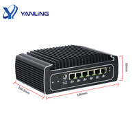 Barato Oficina de alta calidad Mini Pc Core I5 8250U con 6 * Gigabit Lan para Lunix / Pfsense