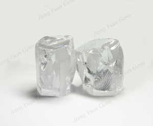 Ngô Châu <span class=keywords><strong>Uncut</strong></span> Kim Cương Thô Vật Liệu Trắng Nguyên Liệu Zirconia Đá - Product Image 1