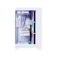 LY Best Glass Pc case Personnalisé Rainbow Fans Micro ATX Verre trempé Spcc Computer Gaming Pc case