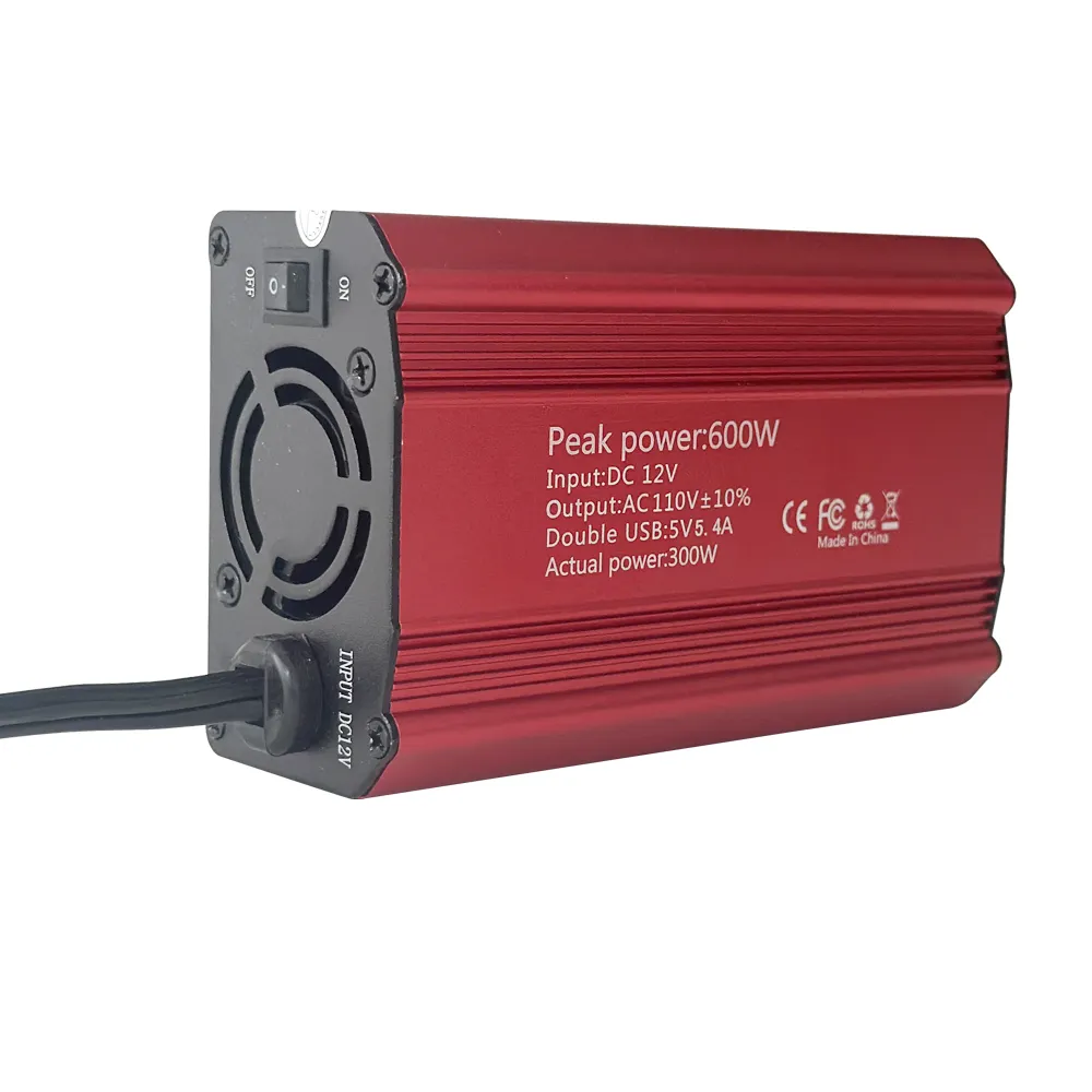 300W modificato onda sinusoidale Inverter adattatore per auto DC 12V a AC 110V convertitore con presa sigaretta porte USB