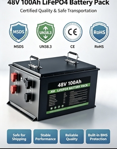Batterie LiFePO4 51,2 V 100 Ah avec BMS intégré pour stockage d'énergie solaire et chariots de golf, 5120 Wh, 800 cycles - Product Image 4