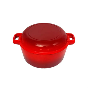 Bán Buôn 2-Trong-1 Đúc Sắt Nướng Vòng Hà Lan Nồi Với Nướng Pan Đúc Nồi Sắt Vòng Bánh Mì Pan - Product Image 6