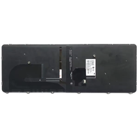 Clavier d'ordinateur portable EWin Factory ABS noir avec pavé tactile rétroéclairé de remplacement pour Elitebook 840 G3