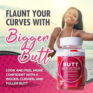 재고 WXW 천연 부티 쉐이핑 보충 교재 슬림 허리 통통 엉덩이 콜라겐 엉덩이 성장 엉덩이 부스터 구미 - Product Image 3