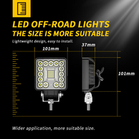 Projecteur de travail LED DXZ 40W 4 pouces IP68 étanche 9-30V 3030 H-37F-40 4000LM pour camion tout-terrain et bateau, garantie 2 ans