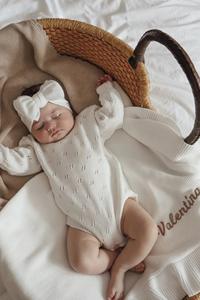 Su misura con Logo ricamato <span class=keywords><strong>per</strong></span> bambine o ragazzi pagliaccetto a maglia tuta a manica lunga vestito <span class=keywords><strong>per</strong></span> <span class=keywords><strong>neonati</strong></span> 3-6 mesi 6-9 mesi - Product Image 6