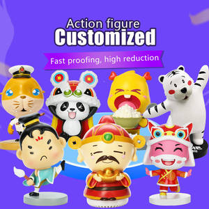 Version Q personnalisée PVC vinyle Art jouet mignon dessin animé animal <span class=keywords><strong>voiture</strong></span> ornements vinyle Q Version jouet - Product Image 6