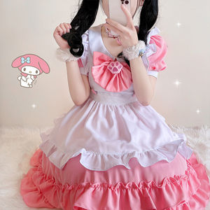 Lolita-disfraz de princesa japonesa para adolescentes, vestidos de princesa, estilo Harajuku, vestidos para Halloween, color rosa, <span class=keywords><strong>2022</strong></span> - Product Image 4