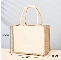 Sac de courses en jute bio écologique réutilisable, fourre-tout en toile de jute avec logo, idéal pour les boutiques de mode