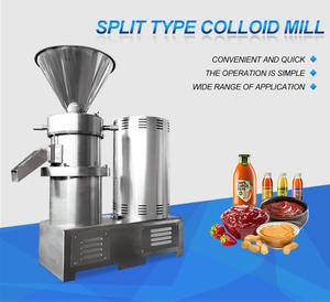 Machine de broyage industrielle en acier inoxydable pour la fabrication de pâte de pistache, de noisette, d'amande, de noix de cajou, de sésame, de beurre de cacahuète, moulin colloïdal - Product Image 2
