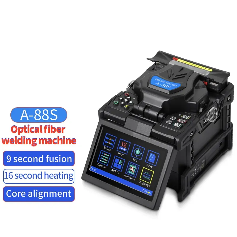 Yeni A-88S optik Fiber Fusion Splicer ekleme makinesi fiber optik aracı seti