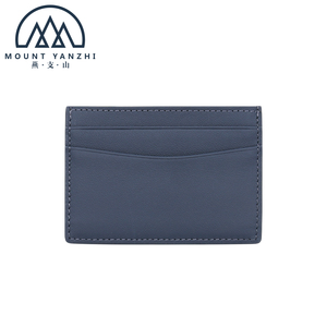 Porte-cartes RFID fin et minimaliste en cuir véritable, personnalisable avec logo, pour cartes d'identité et de crédit, pochettes de luxe pour cartes de visite, vente en gros - Product Image 4
