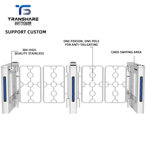 Nhà máy nóng bán Flap rào cản turnstile kiểm soát truy cập Swing Gate với nhận dạng khuôn mặt cho siêu thị Acess kiểm soát turnstile - Product Image 3