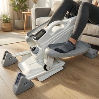 Alat Stepper Elips Portabel di Bawah Meja untuk Latihan Kaki/Tungkai, Cocok untuk Penggunaan di Rumah atau Kantor