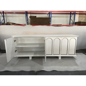 ตู้ไซด์บอร์ดทันสมัย 2010 x 455 x 760 มม. สีขาว ไม้ เฟอร์นิเจอร์บ้าน - Product Image 5