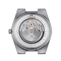Montre mécanique automatique PRX pour homme avec logo personnalisé, cristal saphir, cadran de 40 mm, aiguilles argentées, acier inoxydable