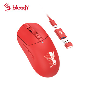 Souris de jeu sans fil A4Tech Bloody R72 Pro programmable 26,000 CPI 80 heures d'autonomie 50G accélération LED rétro-éclairé optique - Product Image 1