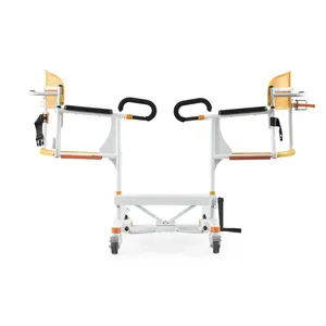 מטופל אסלת כיסא העברת שידה אסלת כיסא גב פתוח גלגל כיסא עבור נכים אנשים CY-WH201
