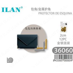 Ilan <b>Corner</b> <b>Protector</b> 2cm 12pc Gold Silver Mix For Bag Protection - Product Image 1