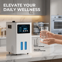 Machine d'inhalation d'hydrogène SPE PEM à haute stabilité, 3000 ml/min, pureté de 99,99 %, conception autonome, système d'exploitation facile en anglais