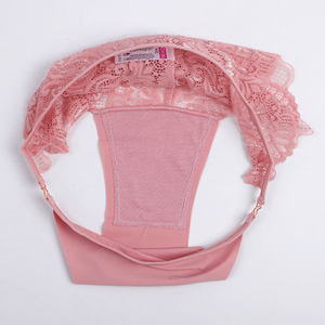 Uokin liền mạch băng lụa sexy ren quần lót sretchable mỏng dây thắt lưng với Vòng tăng thấp của phụ nữ siêu mỏng <span class=keywords><strong>knickers</strong></span> - Product Image 5