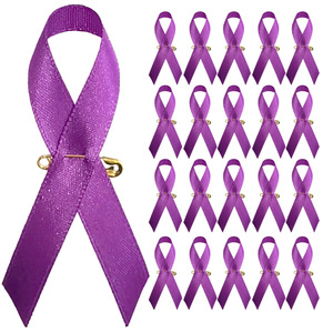 Lude Ribbons - Lazo Rojo al por Mayor con Pin de Solapa para Concientización sobre VIH/SIDA y Cáncer, Lazos de Regalo para Mujeres y Niñas con Imperdibles de Seguridad - Product Image 4