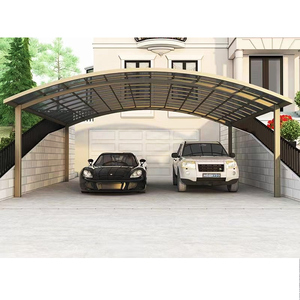 Kits de <span class=keywords><strong>carport</strong></span> en aluminium avec toit résistant aux UV, auvent en polycarbonate, abri pour voiture en alliage, abri de stationnement en polycarbonate. - Product Image 2