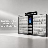 HAUMR Distributeur Automatique Intelligent de Livres pour Bibliothèque Portable en Libre-Service, Casier de Stockage et de Livraison de Livres Intelligents, Casiers Électroniques pour Colis