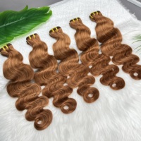 # 35 حزمة شعر بشري هندي خام بكر بتصميم Body Wave من البيرو، حزم شعر فيتنامي مزدوج السحب، شعر بكر متناسق الكيوتيكل