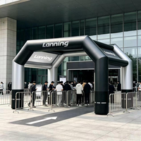 Tente arche gonflable imperméable personnalisée pour salon professionnel et événement en plein air