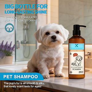 Shampoo pour chiens à base d'ingrédients naturels, marque privée, soin des poils blancs et des peaux sensibles, traitement contre les puces et les tiques - Product Image 2