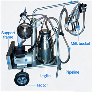 Moteur de traite 0,75 kW à 4 pôles, monophasé, à induction, pour ferme laitière turque, moteur de pompe à traite robuste avec interrupteur marche/arrêt - Product Image 5