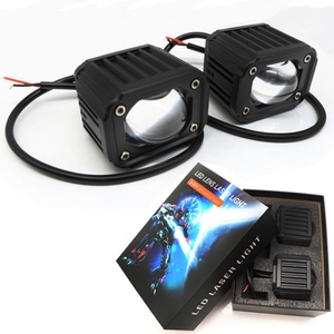 Phare LED laser 3,5'' avec lentille, feux de brouillard LED blancs et jaunes, feux LED pour moto, projecteur LED, phares LED 24V - Product Image 1