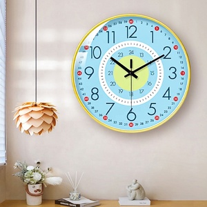 <span class=keywords><strong>Orologio</strong></span> da Parete Moderno per Bambini, Colorato in Metallo, Educativo e Creativo, Decorazione per la Casa - Product Image 5