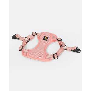 BELLA & PAL-Harnais pour chien de taille chiot, harnais sans traction, harnais pour chien de taille moyenne, réfléchissant, rose corail, S - Product Image 6