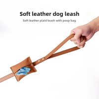 Harnais et laisse pour chien Dego Wholesale en cuir souple imperméable Cortex avec revêtement anti-adhérent pour chiens de petite/moyenne taille