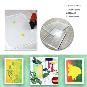 A5 tái sử dụng rõ ràng Gel in ấn Mat trong suốt mềm cao su Craft Board Gel in ấn tấm cho nghệ thuật & DIY dự án - Product Image 3