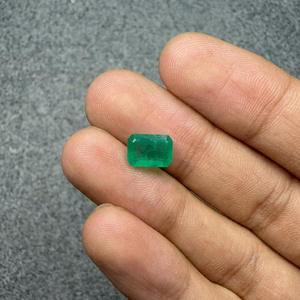 Émeraude naturelle zambienne de 3,21 carats, taille octogonale, pierre précieuse verte de qualité supérieure pour la vente en gros de bijoux fins - Product Image 1