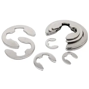 Fabrieks Custom 304 Roestvrij Staal E Clip Cirkelring Ring Ring Ring Ring Ring Ring Voor As Bevestigingsmiddel