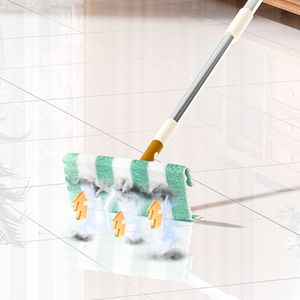 Repuestos de Toallas Húmedas Reemplazables, Microfibra, Soporte para Mopa Plana, Autoescurridor, Mango Extensible de Acero Inoxidable para Mopas - Product Image 4