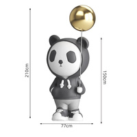 Sculpture de panda personnalisée en résine, artisanat, décoration, cadeaux pour hôtel, boutique, club, décoration intérieure, accessoires de salon