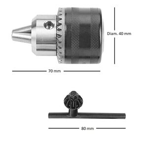 Portabrocas con adaptador de 1,5 a 13 mm de liberación rápida para brocas - Product Image 3