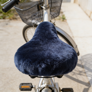 Sample Support 100% Genuine Sheepskin Eco-Friendly Bicycle <strong>Seat</strong> Cover Universal Size Warm Sheep Shearing Bicycle <strong>Seat</strong> Cover - Product Image 6