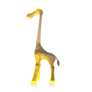 Escultura de Ciervo Iluminada de Fibra de Vidrio Libit, Decoración de Figura Animal Hecha a Mano para Montaje en Suelo Exterior Personalizada - Product Image 5